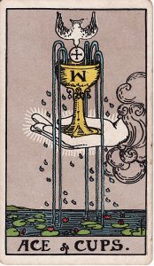 Tarotkortet Es i Bægre