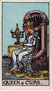 Tarotkortet Dronning i Bægre