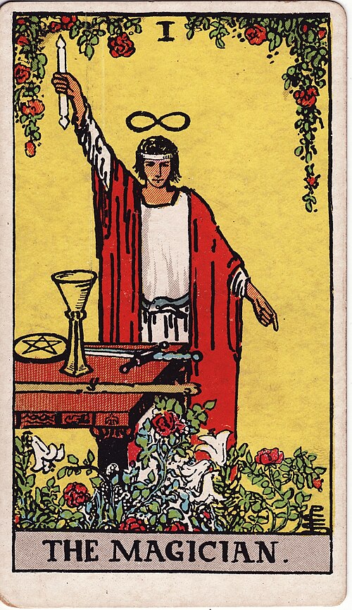 Tarotkortet Magikeren fra Rider-Waite-Smith-dækket