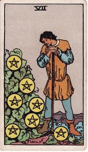 Tarotkortet 7'er i Mønter