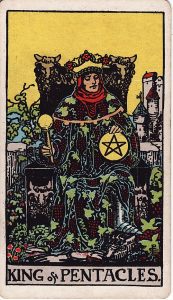 Tarotkortet Konge i Mønter