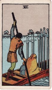 Tarotkortet 6'er i Sværd