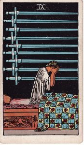 Tarotkortet 9'er i Sværd