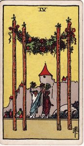 Tarotkortet 4'er i Stave