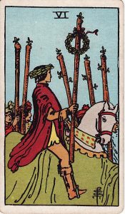Tarotkortet 6'er i Stave