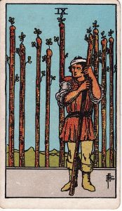Tarotkortet 9'er i Stave