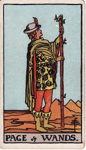 Tarotkortet Page i Stave