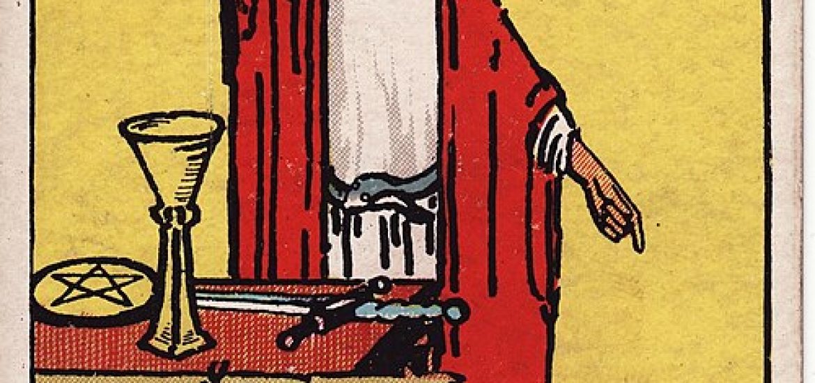 Tarotkortet Magikeren fra Rider-Waite-Smith-dækket