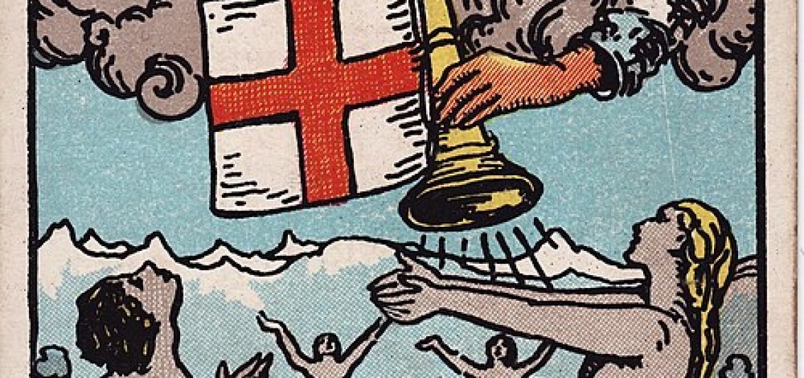 Tarotkortet Dommen fra Rider-Waite-Smith-dækket